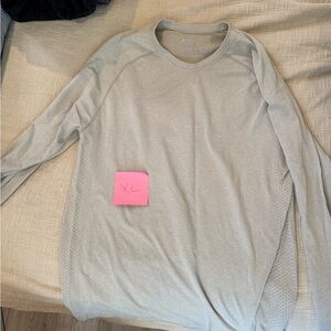 Figs Latte Makato Long Sleeve Shirt XL